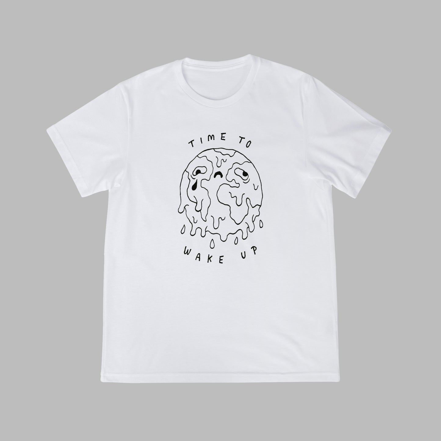 Vegan activism T-Shirt 'Time to wake up', frontprint black