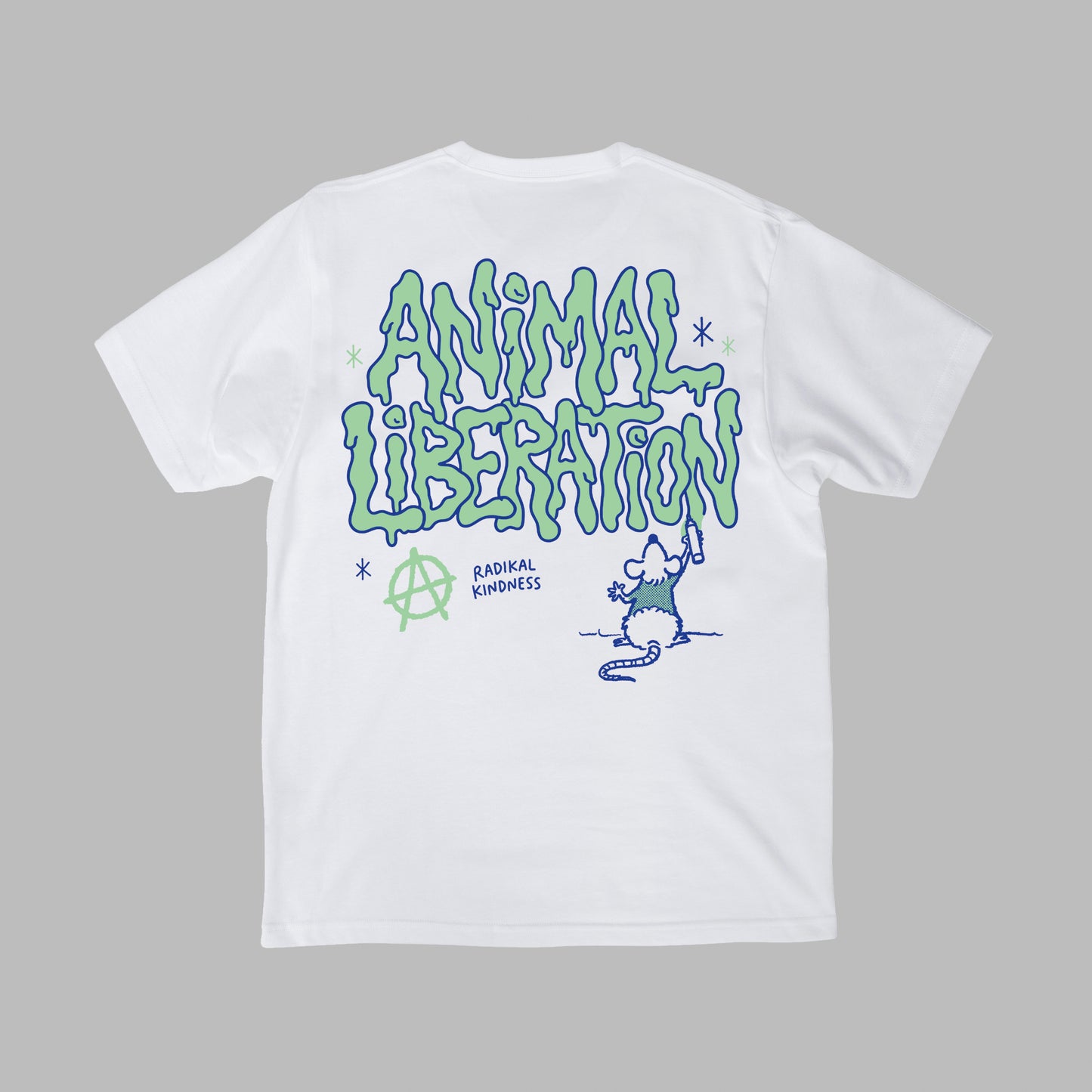 Vegan T-Shirt 'Animal Liberation', backprint, white