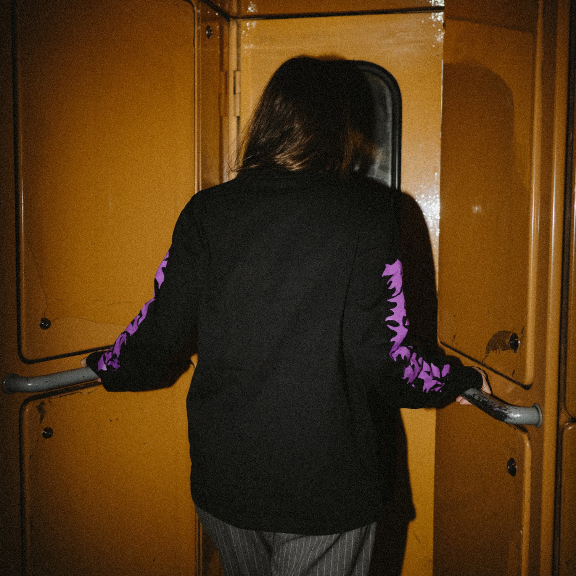 Vegan activism longsleeve 'Until every voice is heard', portrait back 